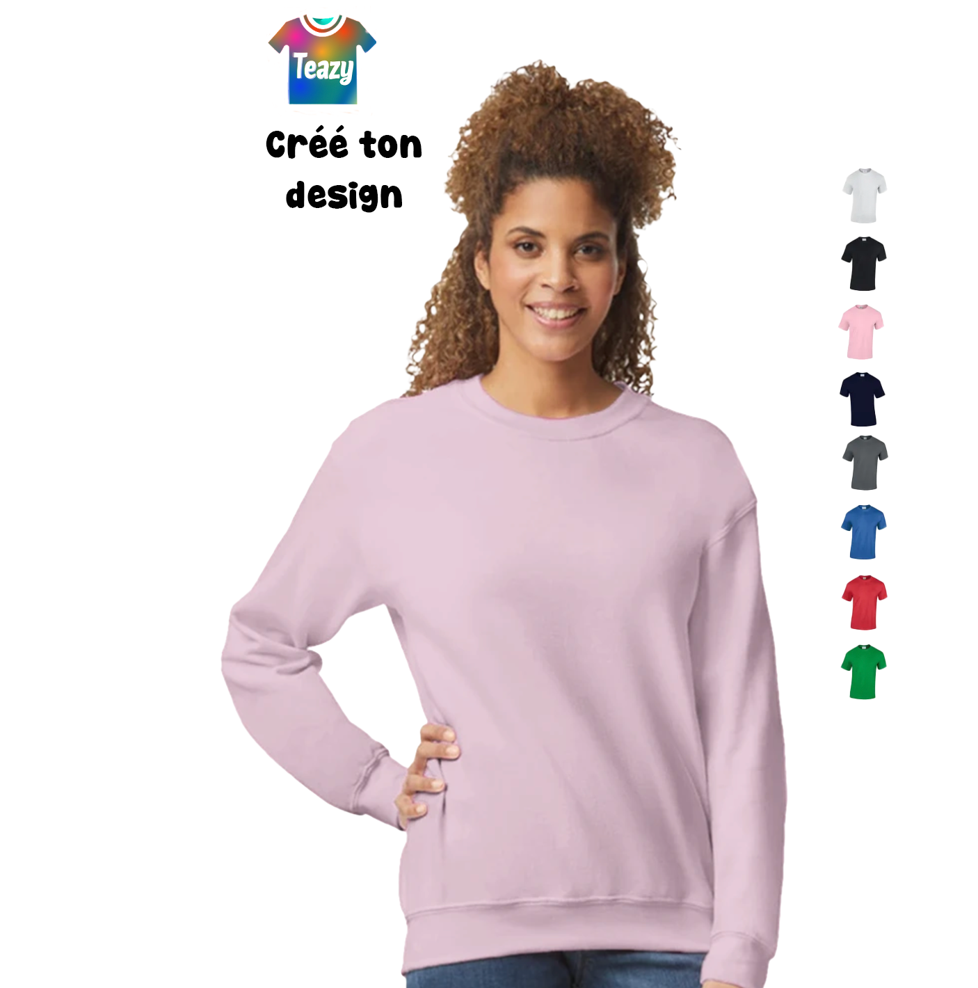 Sweat-shirt femme basique confort