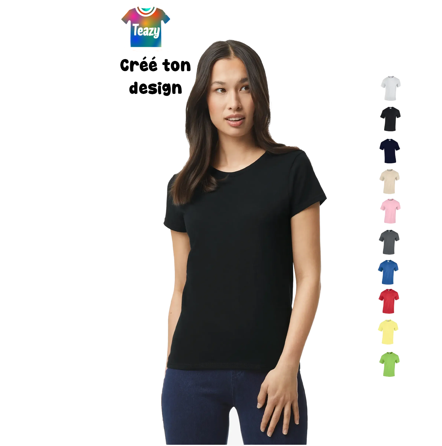 T-shirt femme basique confort