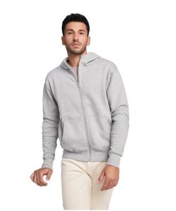 Sweat à capuche àZIP basique confort