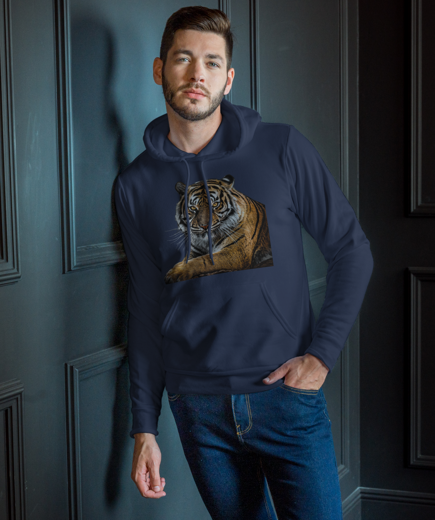 Sweat à capuche Tigre