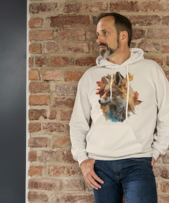 Sweat à capuche à ZIP renard