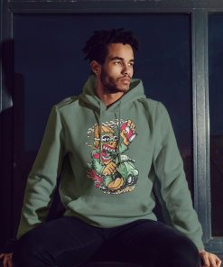 Sweat à capuche motard