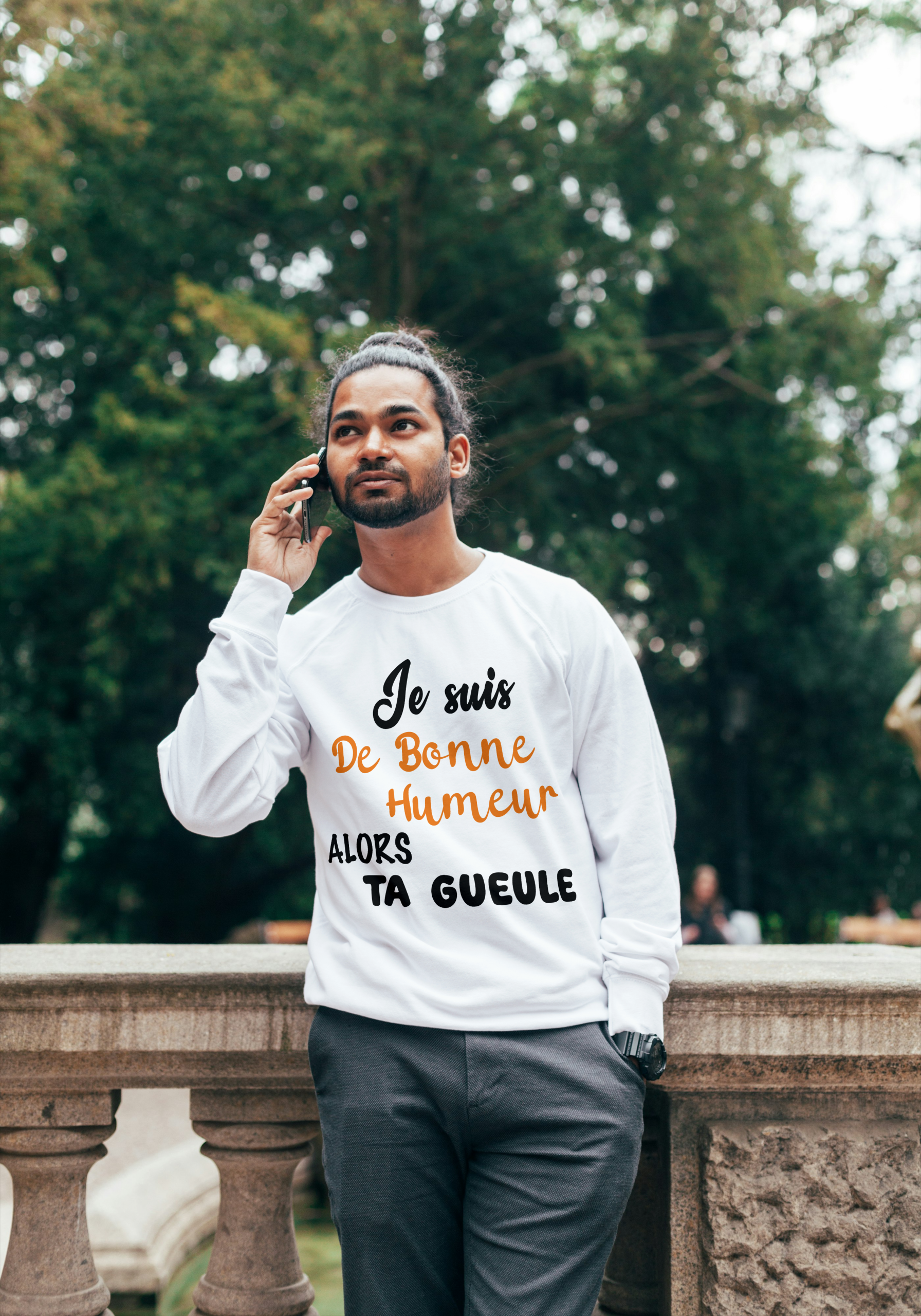 Sweat-shirt homme Bonne humeur