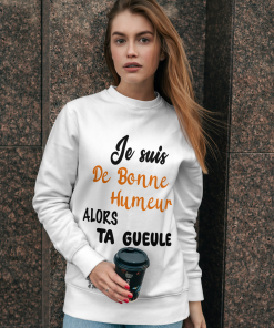 Sweat-shirt femme Bonne humeur