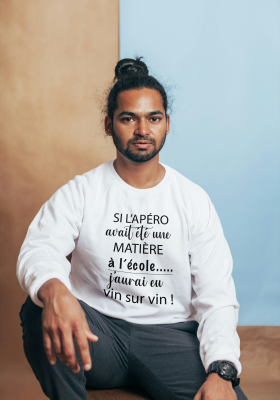 Sweat-shirt homme Si l'apéro