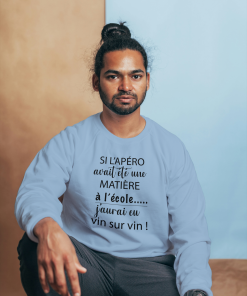 Sweat-shirt homme Si l'apéro