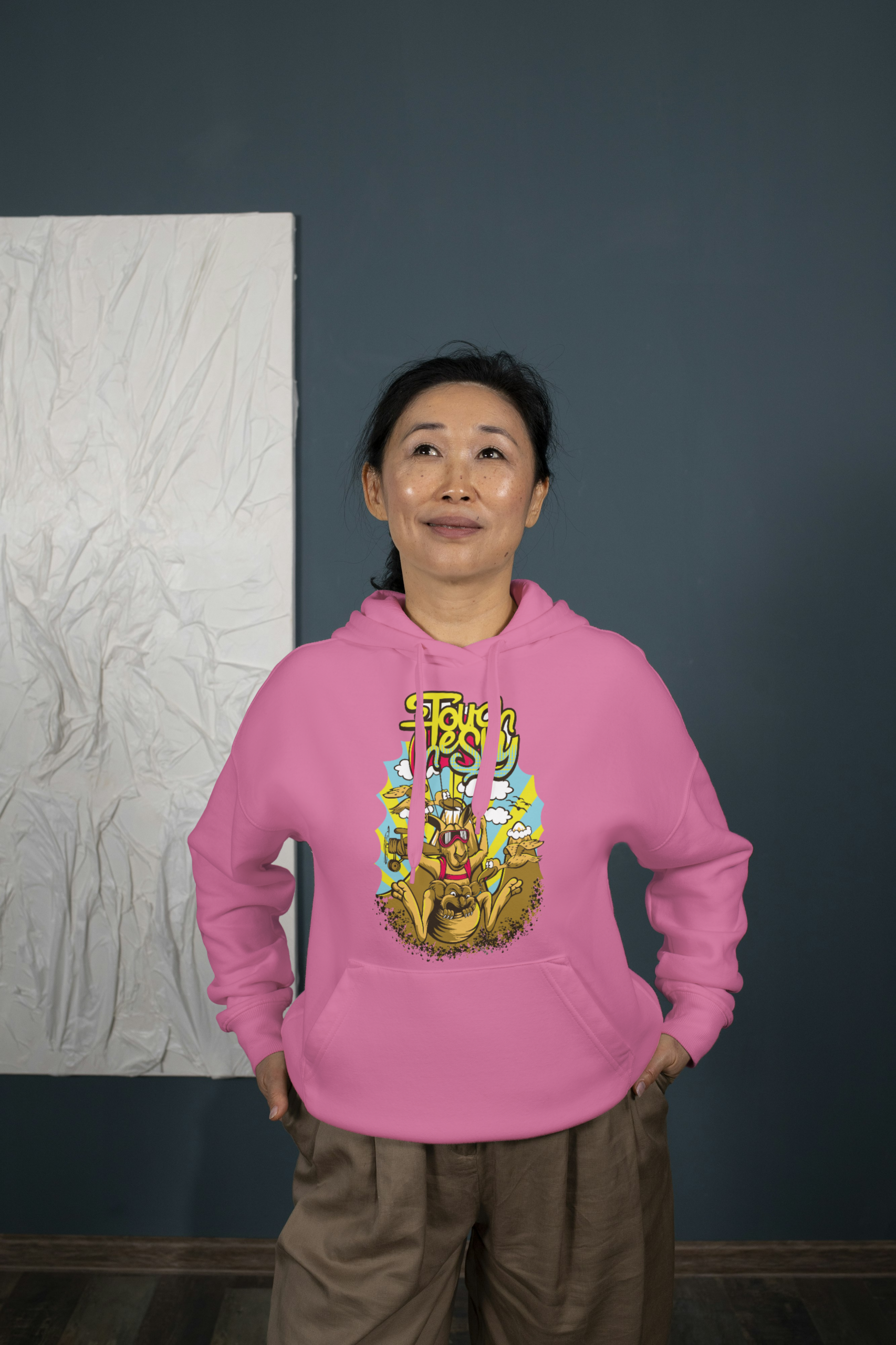 Sweat à capuche femme Kangourou