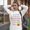 Sweat-shirt femme moins con